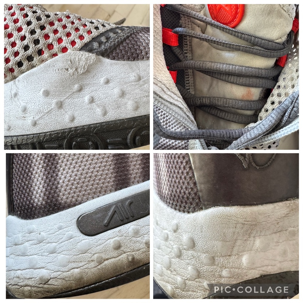 Nike PG 4 Paul George Football Gray/Laser Plaid Basketball Shoe Size 10.5 - Picture 11 of 15